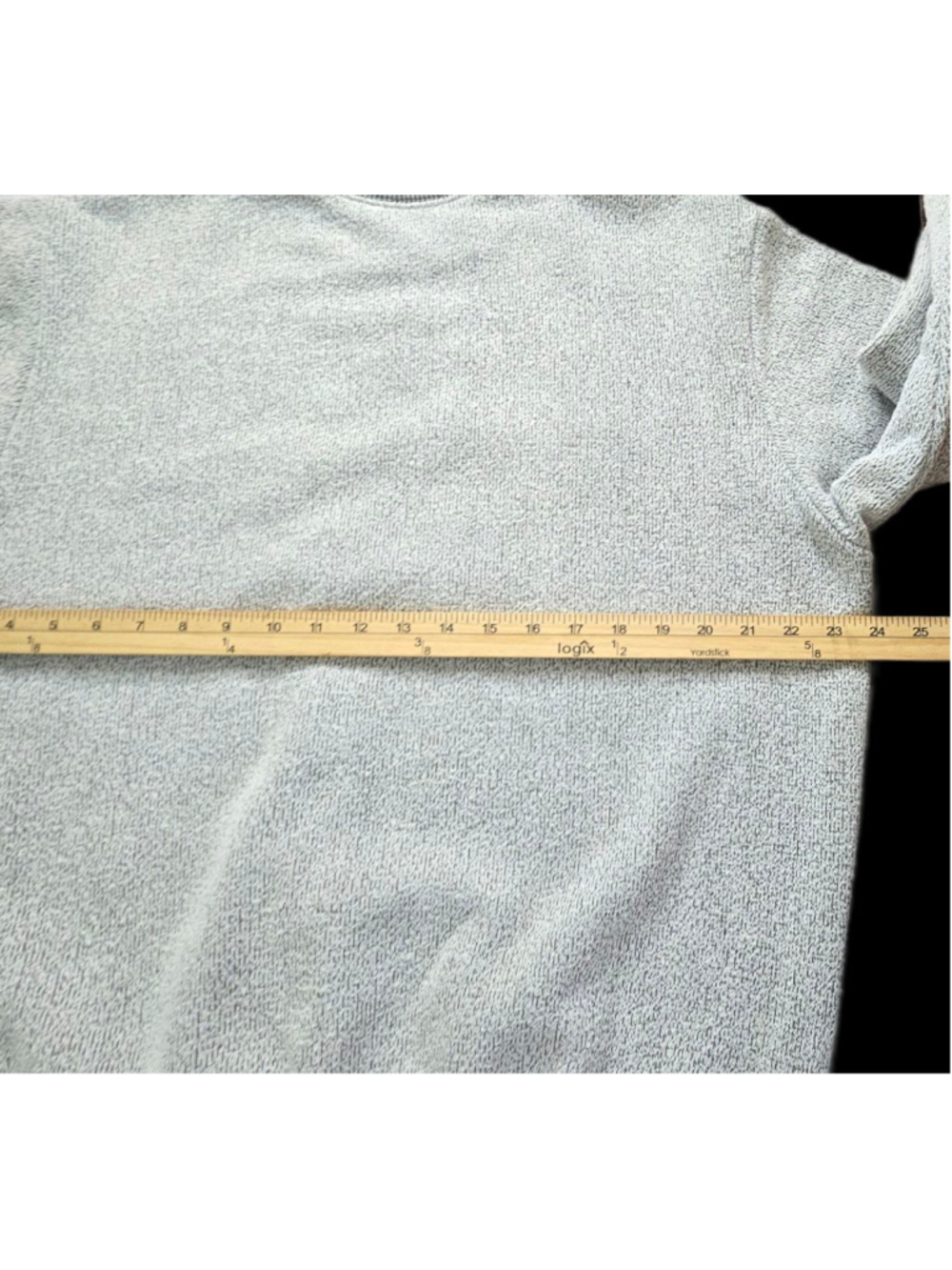 Vntg 90s BonWorth Apple Embroidered Sweatshirt Women XL Gray Cottagecore Grandma - Picture 6 of 6